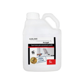 Грунтовка для внутренних работ 1:10 ACRYGEL, 5 л