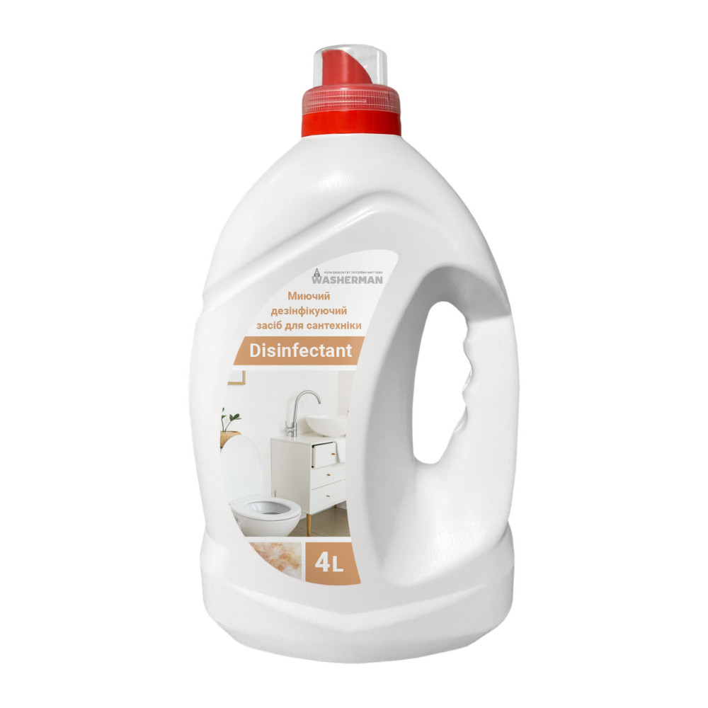 Моющее дезинфицирующее средство для сантехники Disinfectant 4 л