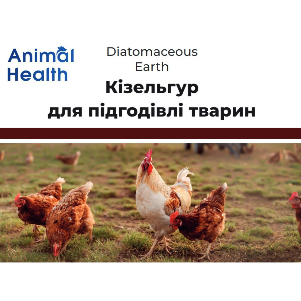 Добавка для подкормки животных AnimalHealth Diatomaceous Earth Кизельгур 100 г