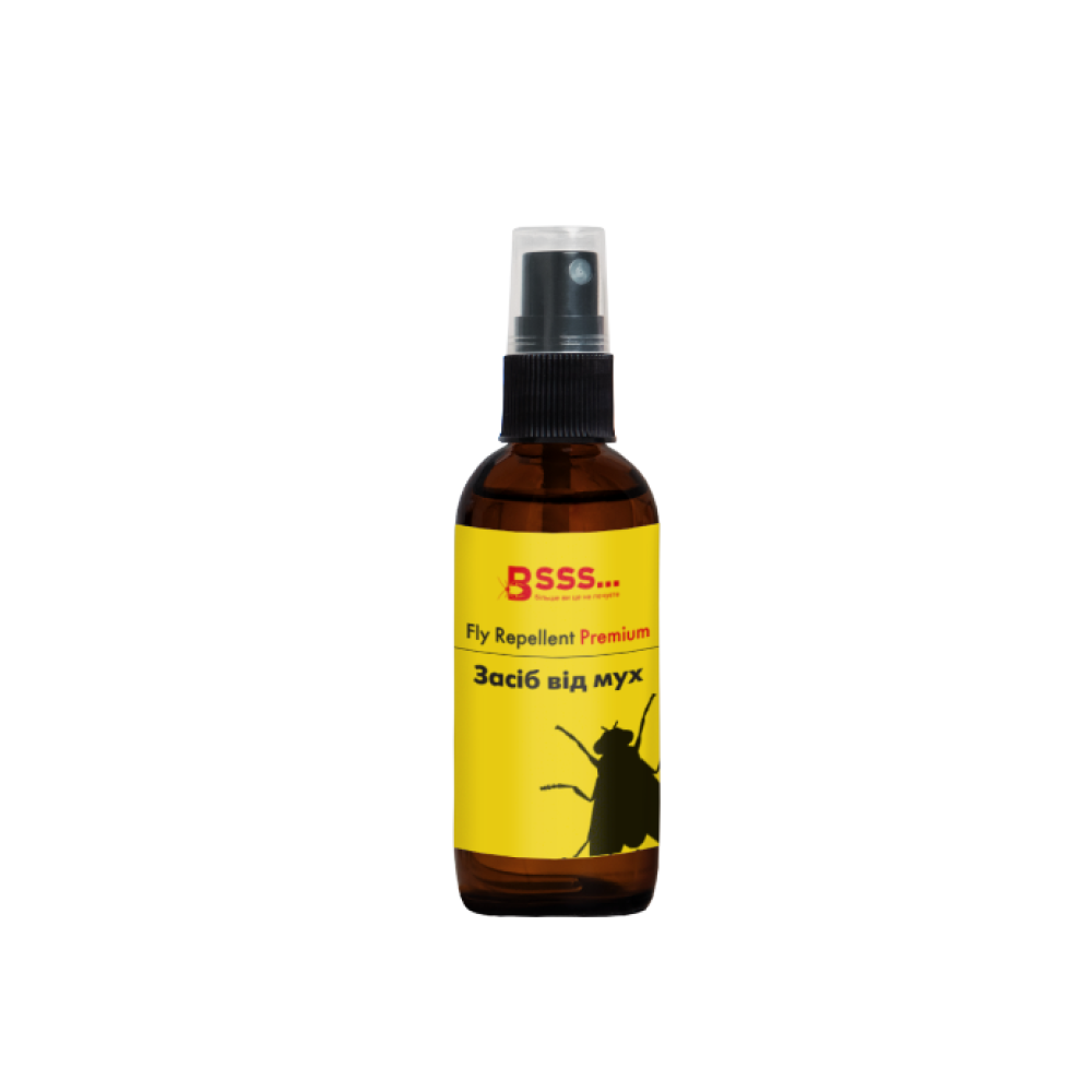 Repelent de muște Premium 1/100. Concentrat (aplicați pe haine și pereți) 100 ml