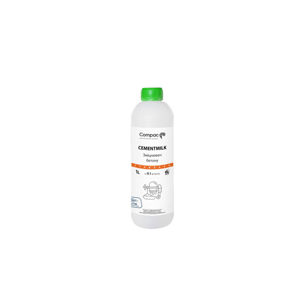 Пластификатор для увеличения прочности CEMENTMILK Standart 1 л