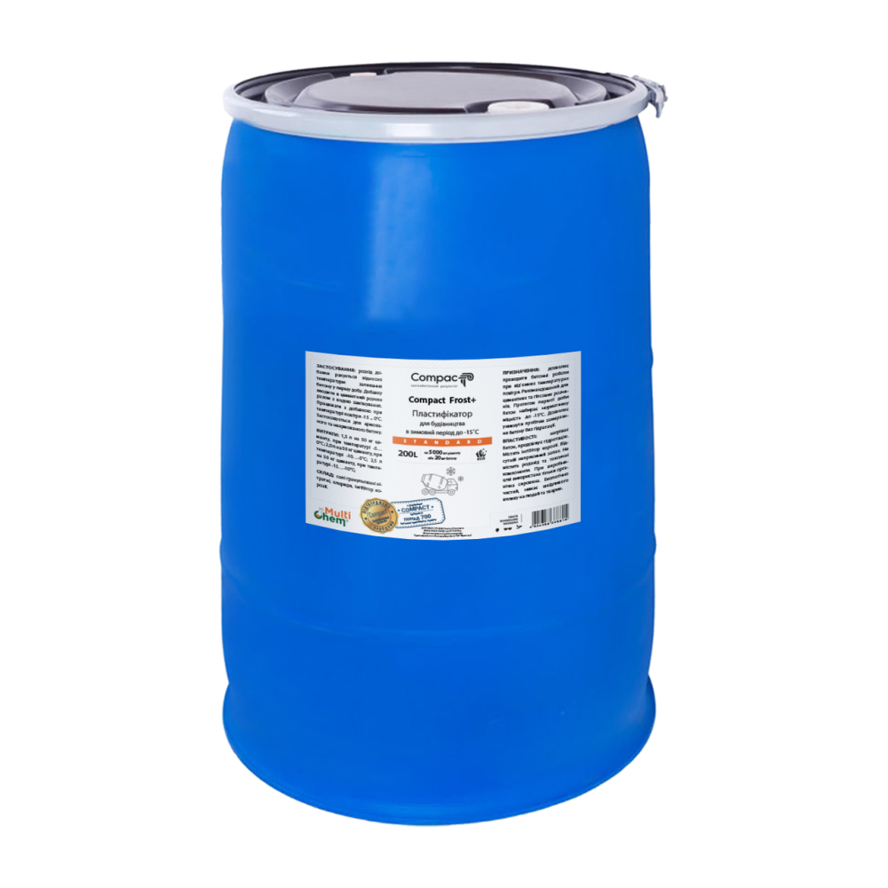 Противоморозная добавка для бетона Compact Frost+ Standart 200 л
